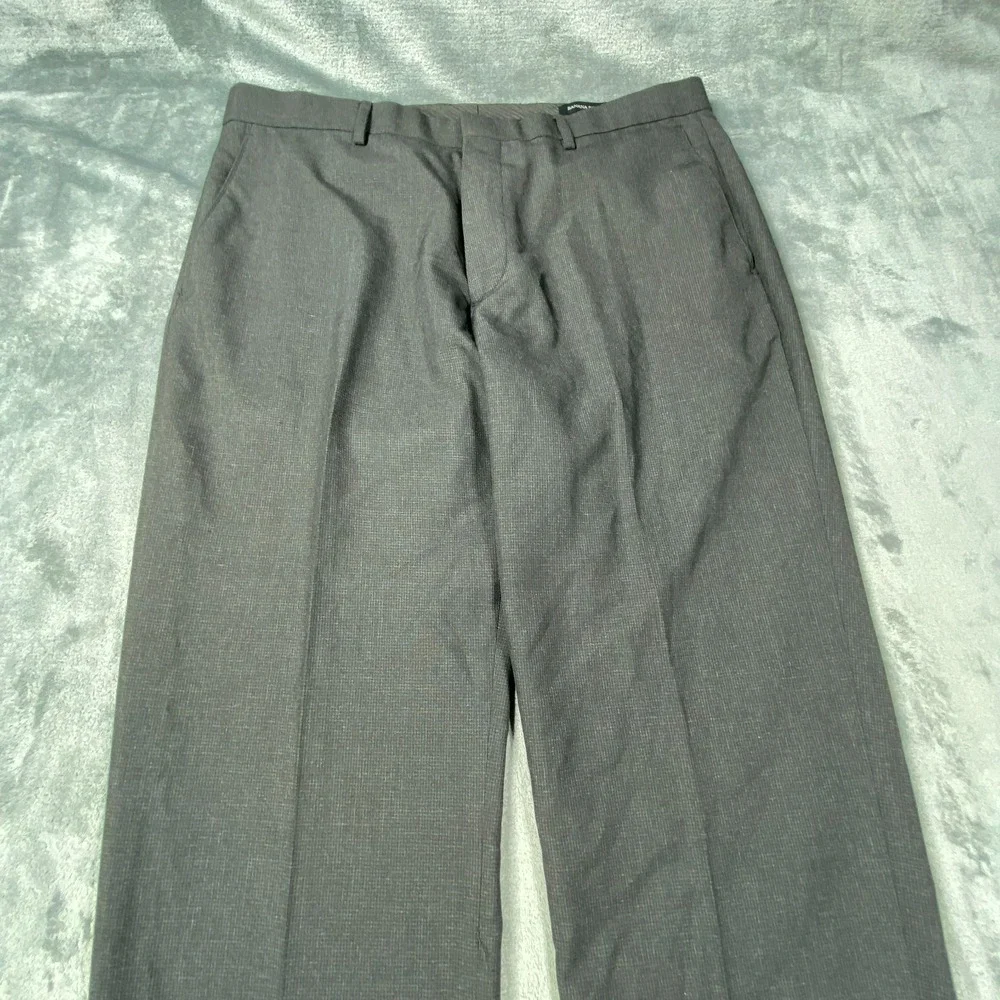 Banana Republic Dress Pants Mens 35x30 Gray Tailored Slim‎ Fit Career Office NWT
